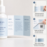 Étiquettes autocollantes personnalisées pour livrets de soins de la peau, étiquettes repositionnables à contenu étendu pour bouteilles d'huiles essentielles et de sérums, résistantes à l'eau