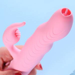 เครื่องนวดกระตุ้นจุดจี คลิตอริส ทำจากซิลิโคน พร้อมดิโด้แบบยืดหดได้ขนาดเล็ก สำหรับผู้ใหญ่ - Product Image 5