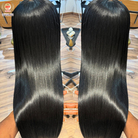 Perruques transparentes HD 13x4/13x6 de 30-40 pouces, 100% cheveux humains Remy vietnamiens, sans colle, sans perte de cheveux, pour femmes