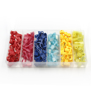 Juego de conectores tipo T, 240 piezas, caja de terminales de cable rápido ABS para cableado eléctrico - Product Image 1