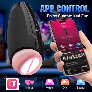3 in 1 Electric Aircraft 7 Heating Oral Sucking Thrusting Vibration App Remote Control Male <b>Masturbation</b> Cup - Product Image 6
