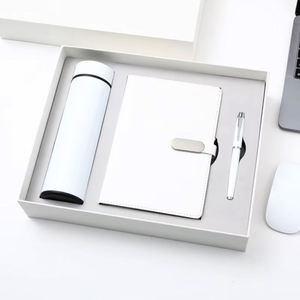 FX <b>GIFT</b> Stainless Steel Water Bottle & Notebooks Luxury Custom Logo Promotional Corporate Business <b>Gifts</b> <b>Set</b> for Executives Men - Product Image 2