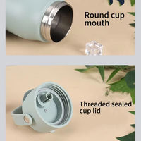 Bouteille d'eau en acier inoxydable 304, isolée sous vide, anti-fuite, bouteille d'eau de sport, logo personnalisé