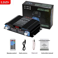 BT-998 12V 4.0 Kanal HiFi Amfi, Araba ve Ev Kullanımı İçin Alüminyum Alaşımlı, Menşei Çin