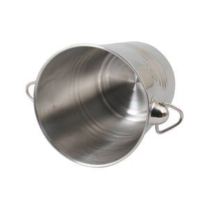 Cubo de champán profesional de acero inoxidable al por mayor - Cubo enfriador de hielo metálico portátil - Product Image 2