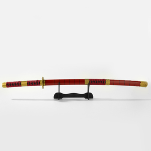 Modelo de arma de seguridad japonesa larga espadas <span class=keywords><strong>Cosplay</strong></span> una pieza Roronoa <span class=keywords><strong>Zoro</strong></span> Anime juguete Katana espadas con luz - Product Image 4