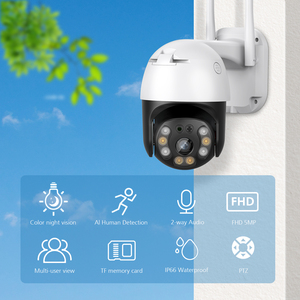 Cámara Solar WiFi <span class=keywords><strong>ICSee</strong></span> A6 3/4MP, Cámara de Seguridad Exterior IP66 Impermeable, Visión Nocturna a Todo Color, Detección de Movimiento, Tarjeta TF - Product Image 3