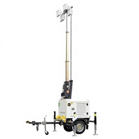 Diesel-Generator-Beleuchtungsturm mit Teleskopmast, Höhenverstellbar, Mobiles Lichtgerät