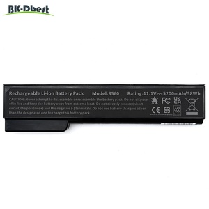 Batterie d'ordinateur portable neuve 5200mAh 58Wh 8560 CC09XL pour <span class=keywords><strong>HP</strong></span> <span class=keywords><strong>CC06</strong></span> CC06X CC06XL CC09 pour <span class=keywords><strong>HP</strong></span> EliteBook 8460p 8460w 8560P 8470p 8470w - Product Image 1