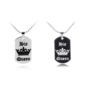 Hot Lover Il Suo Re La Sua Regina Corona Lettera Paio Collana <span class=keywords><strong>Per</strong></span> Le Donne Degli Uomini di <span class=keywords><strong>san</strong></span> <span class=keywords><strong>valentino</strong></span> Regalo di Giorno - Product Image 4