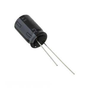 Condensateur original 22 uF traversant, en aluminium, 22UF 20% 400V RADIAL TH 400AX22MEFC12.5X16 - Product Image 1
