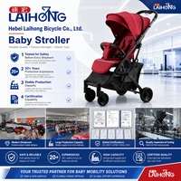 Poussette pliable de haute qualité pour bébé, vente en gros, avec ceinture de sécurité à cinq points, pour enfants de 3 ans, en alliage, matériau PU et EVA