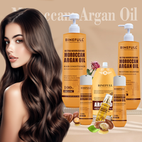 Kit de Soins Capillaires au Gingembre Bio Marque Blanche – Shampooing et Après-Shampooing Naturels en Gel pour Épaississement et Croissance des Cheveux, Anti-Pelliculaire 500ml