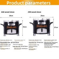 Réchaud de cuisson multifonctionnel en acier inoxydable africain, à bois et charbon, portable pour pique-nique extérieur, modèle 26 29, usage domestique
