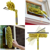 Kit de Plumero de Microfibra, Cepillo para Telarañas, Pluma de Microfibra Chenilla, Plumero para Ventilador de Techo, para Limpieza del Hogar y Restaurantes