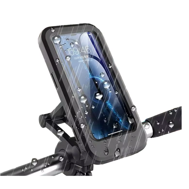 Waterproof Bike Handlebar Anti-shake Phone Mount 360 Rotation Motorcycle Bicycle Cell Phone Holder