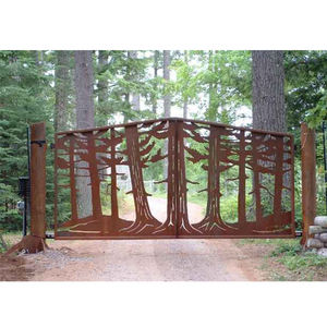 Grandes conceptions créatives de portes en <span class=keywords><strong>fer</strong></span> en forme d'arbre fabriquées en usine en gros Offre Spéciale le coupeur <span class=keywords><strong>laser</strong></span> en métal principal avec technique de soudage - Product Image 6