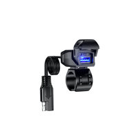 Adaptateur de charge rapide pour téléphone portable LED étanche à large compatibilité, chargeur USB pour moto, accessoires pour la conduite
