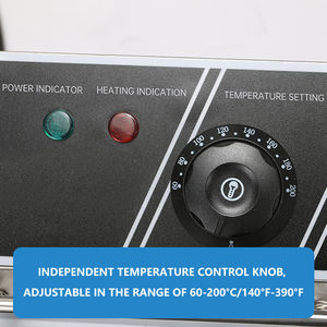 易操作不锈钢2罐2篮弗赖多拉商用电动油炸锅机玉米狗薯条油炸锅 - Product Image 4