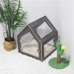 Furnitur rumah anjing kucing kandang anjing kayu dalam ruangan rumah anjing dekoratif - Product Image 3