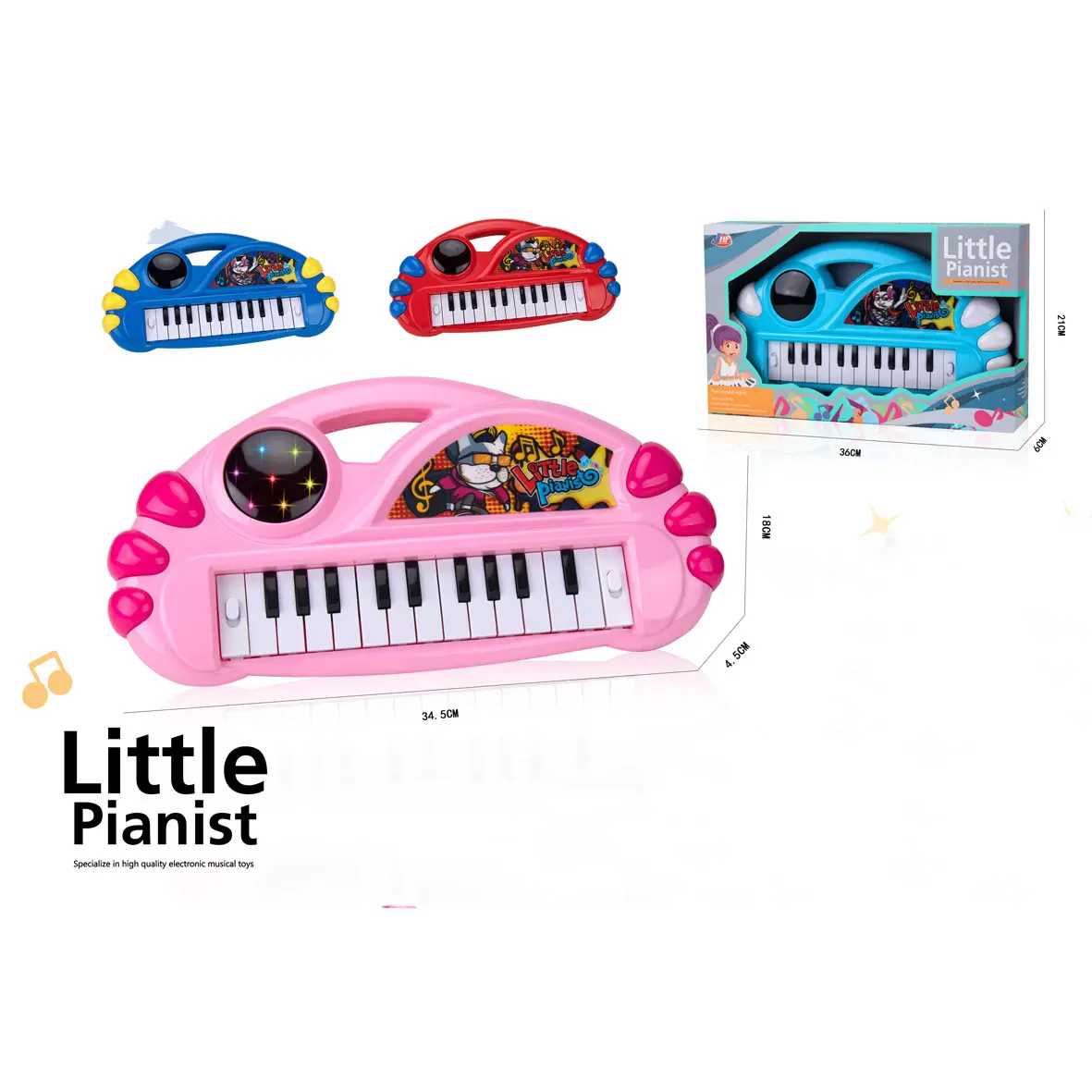 Jintoys New Design Cartoon Piano keyboard Electric Toys wholesale Hot sale toys for children