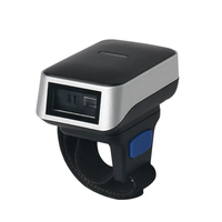 DI9010 Portable QR Barcode Scanner 1D Mini Sans Fil 2.4G Bluetooth 2D Portable Doigt Barcode Lecteur pour Entrepôt Supermarché
