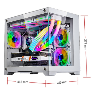 SNOWMAN Casing PC Gaming Produsen Casing Komputer Logo Kustom Grosir PC Tower Dengan Panel Kaca Tempered Kabinet Gaming ATX - Product Image 5