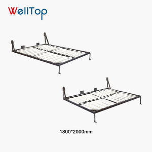 Wholesaler Wooden Slatted <strong>Pine</strong> Concealed Folding Hidden Wall <strong>Bed</strong> Frames Mechanism Hardware VT-14.022 - Product Image 5