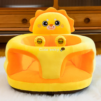 Canapé pour bébé, adorable canapé-lion pour bébé avec dossier, sécurité, mousse antidérapante, chaise longue pour tout-petit, pour salon, chambre à coucher