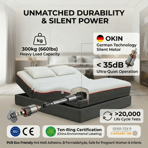 Cama Inteligente Multifuncional con Control por Aplicación Bluetooth, <span class=keywords><strong>Colchón</strong></span> de Espuma Viscoelástica Tamaño King, Certificación CE/ISO, OEM para Centros de Cuidado para Personas Mayores - Product Image 4