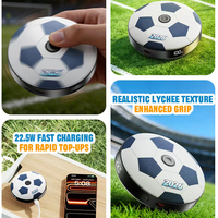 Batterie externe en cuir au design football 5000 mAh à charge rapide avec fonction anti-stress et port Type-C