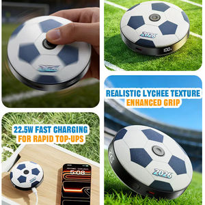 Banco de Energía con Diseño de Fútbol, 5000 mAh, Carga Rápida, con Función de Spinner, Mini Banco de Energía Tipo-C, 5000 mAh - Product Image 6