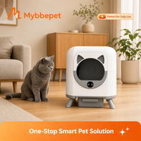 Litière Intelligente pour Chat Hippo CH-ICB019DE01, Toilette Automatique Autonettoyante pour Chat, Contrôle par Application, Grande Capacité 80L, Fournitures pour Animaux de Compagnie