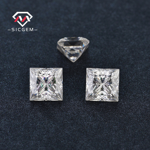 Bán Buôn Công Chúa Cắt Lỏng Moissanite Đá Quý Phòng Thí Nghiệm Tạo Ra Trắng D Kích Thước Màu 3*3Mm Để 11*11Mm - Product Image 6
