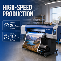 Imprimante éco-solvant GC-1600 1,6 m avec têtes d'impression I3200 I1600 XP600, imprimante jet d'encre haute vitesse pour bannières en vinyle et toiles 1550 mm