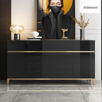Armoire à vin de luxe de style nordique à grande capacité, buffet moderne en bois pour la maison, l'hôtel, le restaurant, la cuisine
