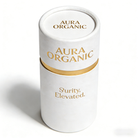 Emballage de flacon de parfum cosmétique biodégradable et recyclable, tube en papier, boîte cylindrique ronde en papier kraft de luxe avec impression personnalisée