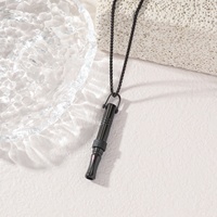 Collier de Respiration Anti-Stress en Acier Inoxydable, Pendentif de Foi, Bijou Tendance, Vente en Gros pour Femmes et Hommes, Cadeau de l'Aïd