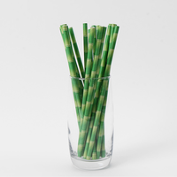 Pailles en papier biodégradables assorties couleurs arc-en-ciel pailles à boire rayées pour jus, cocktail, café, soda, milkshakes