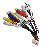 Câble audio radio RCA 18 broches, faisceau de câblage, accessoires de voiture radio, adaptateur de microphone pour caisson de basses, câble RCA 18 broches, faisceau de câblage