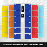 Casier de rangement intelligent électronique assemblé, résistant à la rouille, pour supermarché, usine, école, armoire de rangement pour téléphones portables