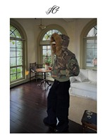 Veste bomber en fausse fourrure réversible camouflage vintage lavée épaisse et chaude pour l'hiver 2025, streetwear pour hommes