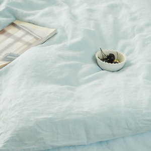 Bán Buôn 100% Lanh Hữu Cơ Cây Gai Dầu Bộ Đồ Giường Đặt In Phẳng Khăn Trải Giường Trong Vua Nữ Hoàng Đôi Đôi Kích Thước Cho Đám Cưới Nhà Khách Sạn - Product Image 3