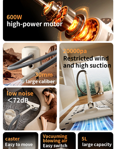 Aspiradora Portátil Eléctrica sin Bolsa para Hogar, Hotel y Auto, Limpieza a Vapor, Húmeda/Seca, Limpieza Profunda de Alfombras, Alemán - Product Image 5