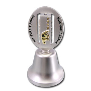 Campana de Mano Navideña Personalizada de Aleación de Zinc y Latón en 3D - Product Image 6