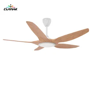 Ventilador de teto grande com lâmina de plástico de poupança de energia de excelente qualidade estilo nórdico regulável luz LED com lustre