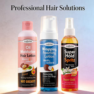 Set Completo para el Cuidado del Cabello, Aceite Nutritivo, Loción Hidratante para el Cabello, Espuma, Loción Envolvente, Fijador de Peinado Duradero, Spray para el Cabello - Product Image 1