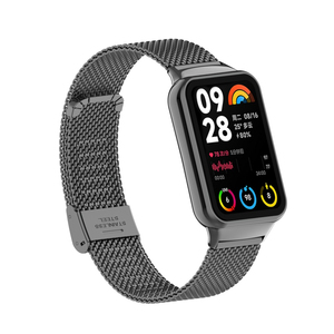 Reloj inteligente ajustable correa Milanesa para <span class=keywords><strong>Xiaomi</strong></span> Smart <span class=keywords><strong>Band</strong></span> 8 18MM <span class=keywords><strong>malla</strong></span> de acero Smartwatch pulsera para mujeres y hombres - Product Image 5