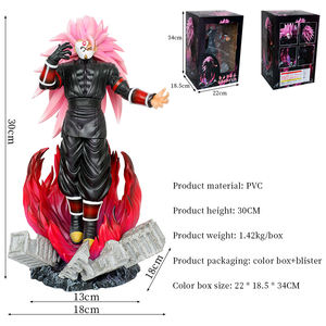 Dragon Balls Z Super Saiyan 30cm Action Figure <span class=keywords><strong>Goku</strong></span> Noir <span class=keywords><strong>Zamasu</strong></span> Poupée PVC avec Masque DBZ Collection Modèle Jouet Cadeau pour les Fans - Product Image 2