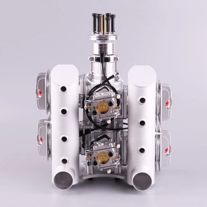 Motor de Avión RC DLE222, 222cc, 4 Cilindros, 2 Tiempos, a Gasolina, Escape Lateral, Refrigeración por Aire Natural, Arranque Manual, Metálico, Sin Ensamblar - Product Image 1